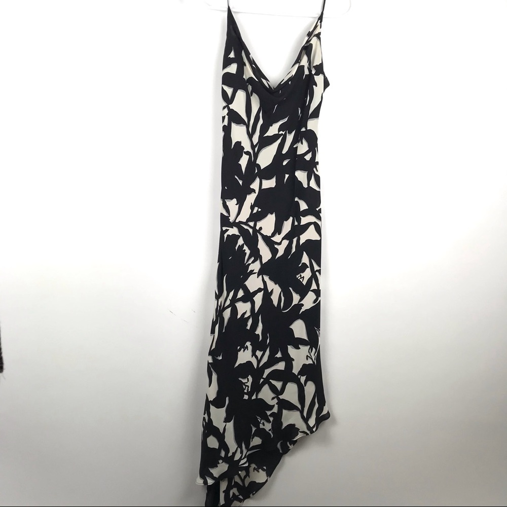 Morrell Maxie 2 Silk Flowy Midi Dress Cowl Neck